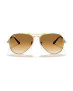 Aviator Large Metal Sunglasses - Arista Gold/Solid Color - Ray-Ban