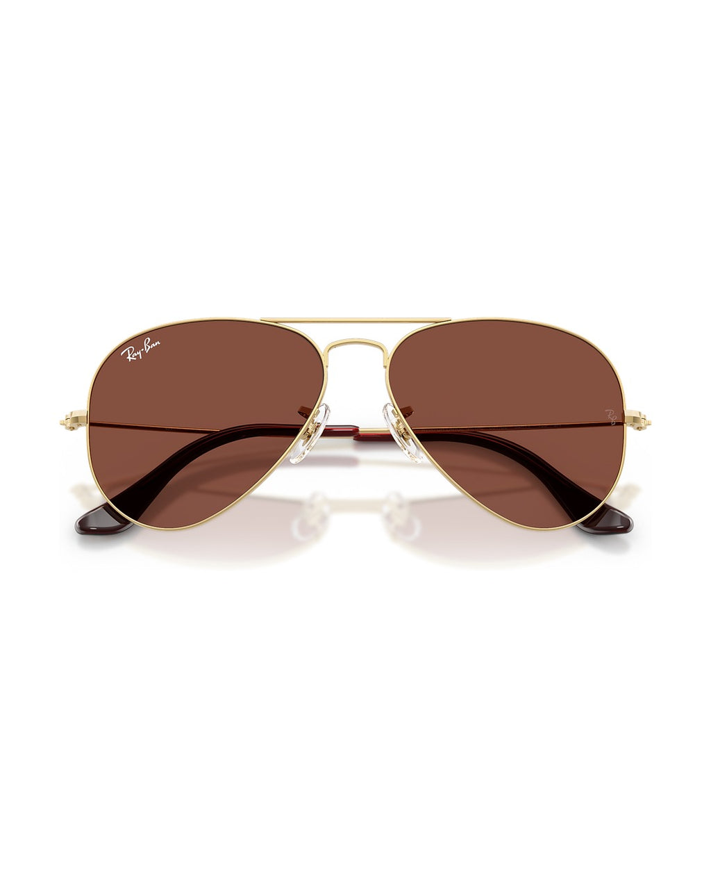 Aviator Large Metal Sunglasses - Arista Gold/Red - Ray-Ban