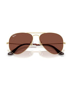 Aviator Large Metal Sunglasses - Arista Gold/Red - Ray-Ban