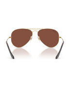 Aviator Large Metal Sunglasses - Arista Gold/Red - Ray-Ban