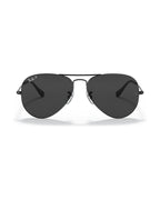 Aviator Large Metal Sunglasses - Black/Black Polarised - Ray-Ban