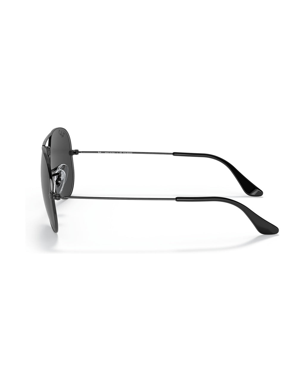 Aviator Large Metal Sunglasses - Black/Black Polarised - Ray-Ban