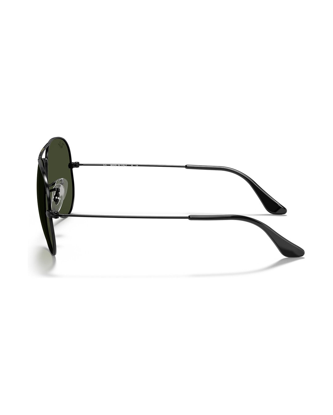 Aviator Large Metal Sunglasses - Black/G-15 Green - Ray-Ban