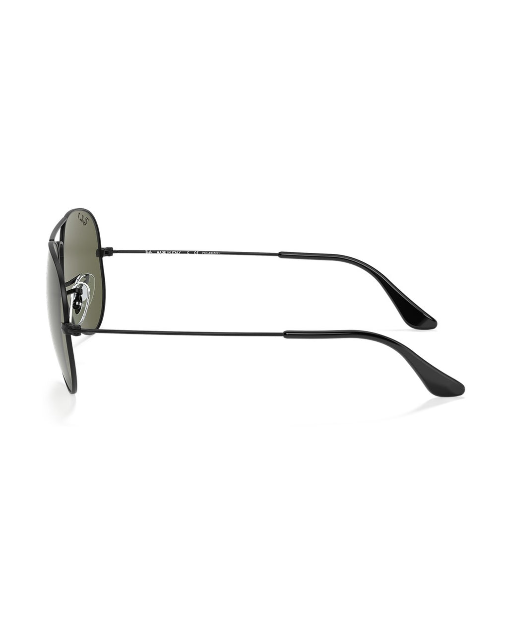 Aviator Large Metal Sunglasses - Black/G-15 Green Polarised - Ray-Ban