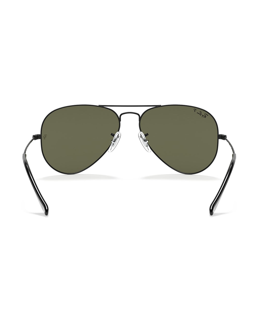 Aviator Large Metal Sunglasses - Black/G-15 Green Polarised - Ray-Ban
