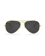 Aviator Large Metal Sunglasses - Gold/Black Polarised - Ray-Ban