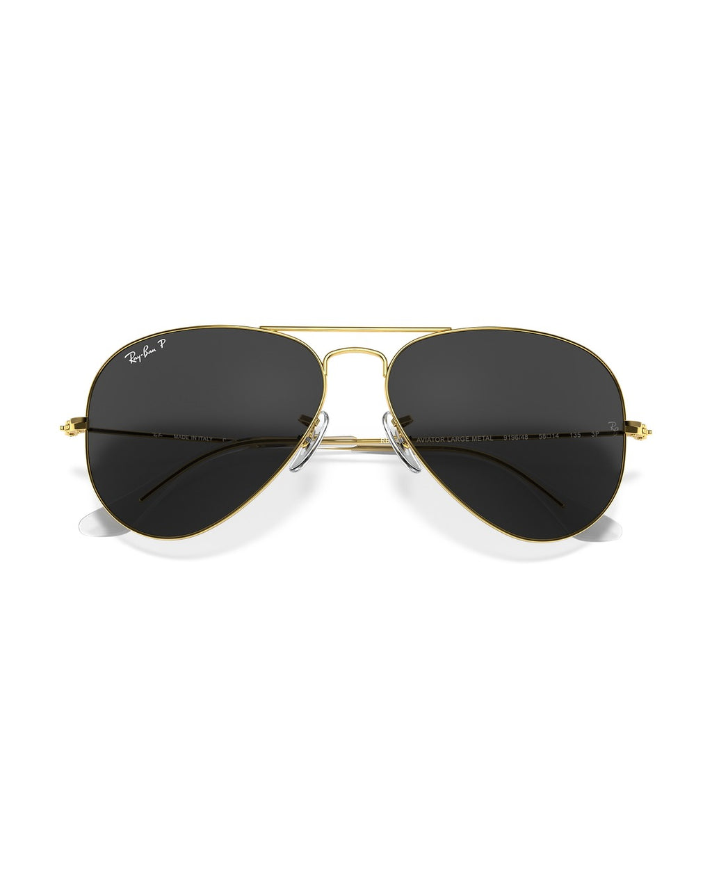 Aviator Large Metal Sunglasses - Gold/Black Polarised - Ray-Ban