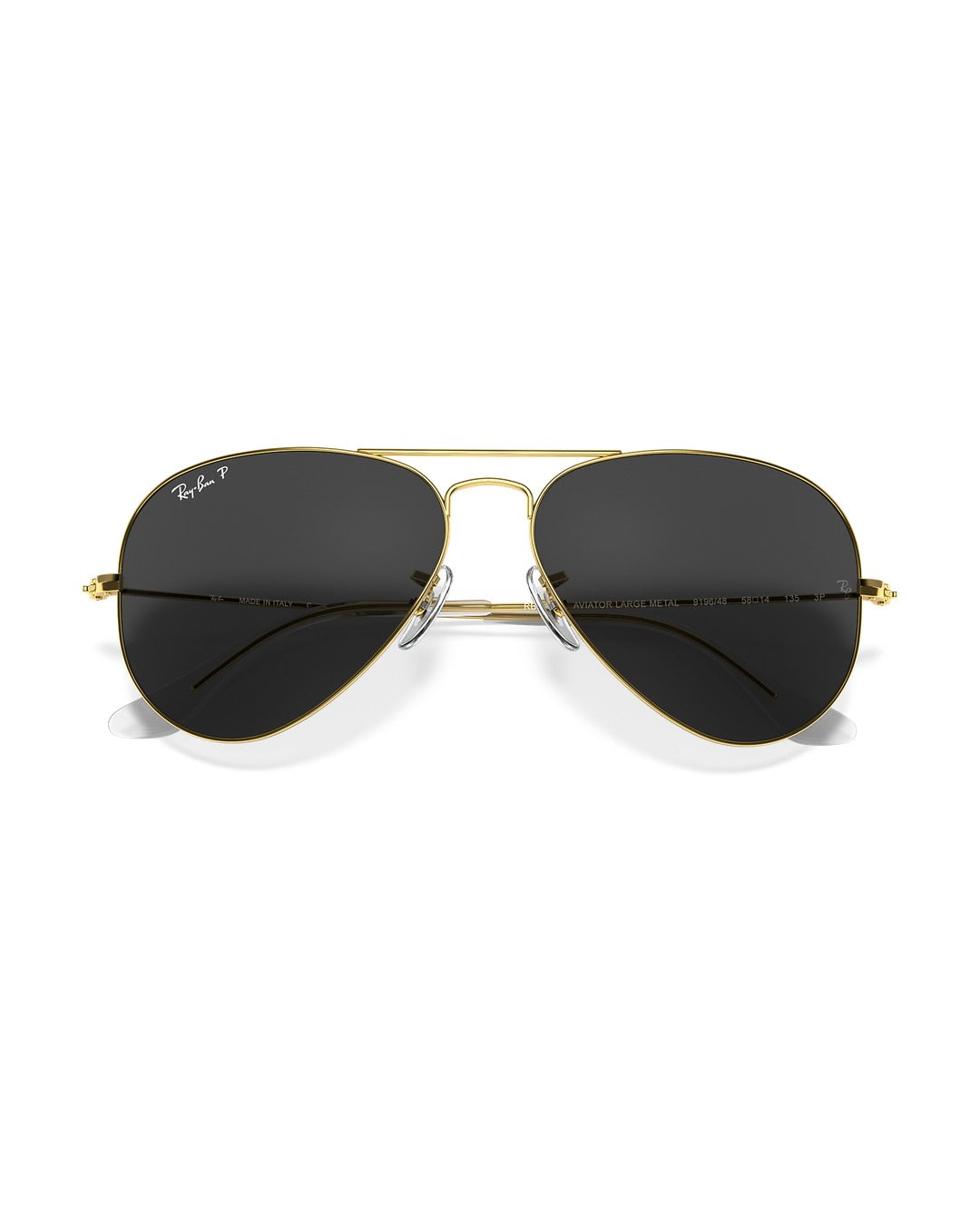 Aviator Large Metal Sunglasses - Gold/Black Polarised - Ray-Ban