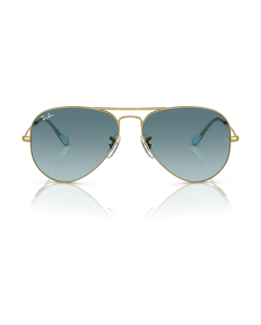 Aviator Large Metal Sunglasses - Gold/Blue - Ray-Ban