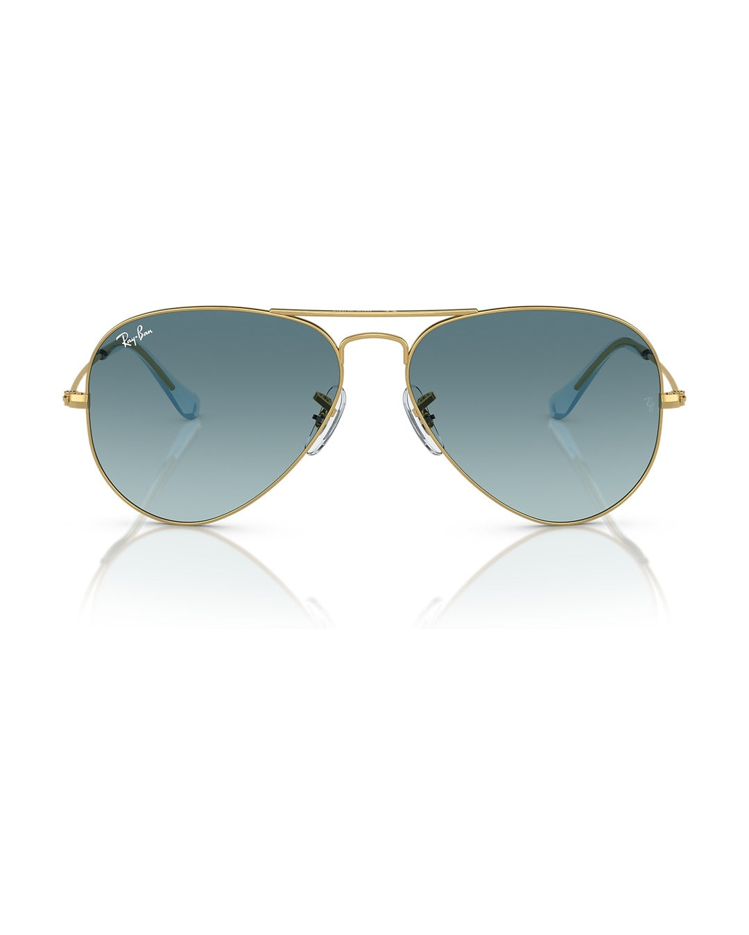 Aviator Large Metal Sunglasses - Gold/Blue - Ray-Ban