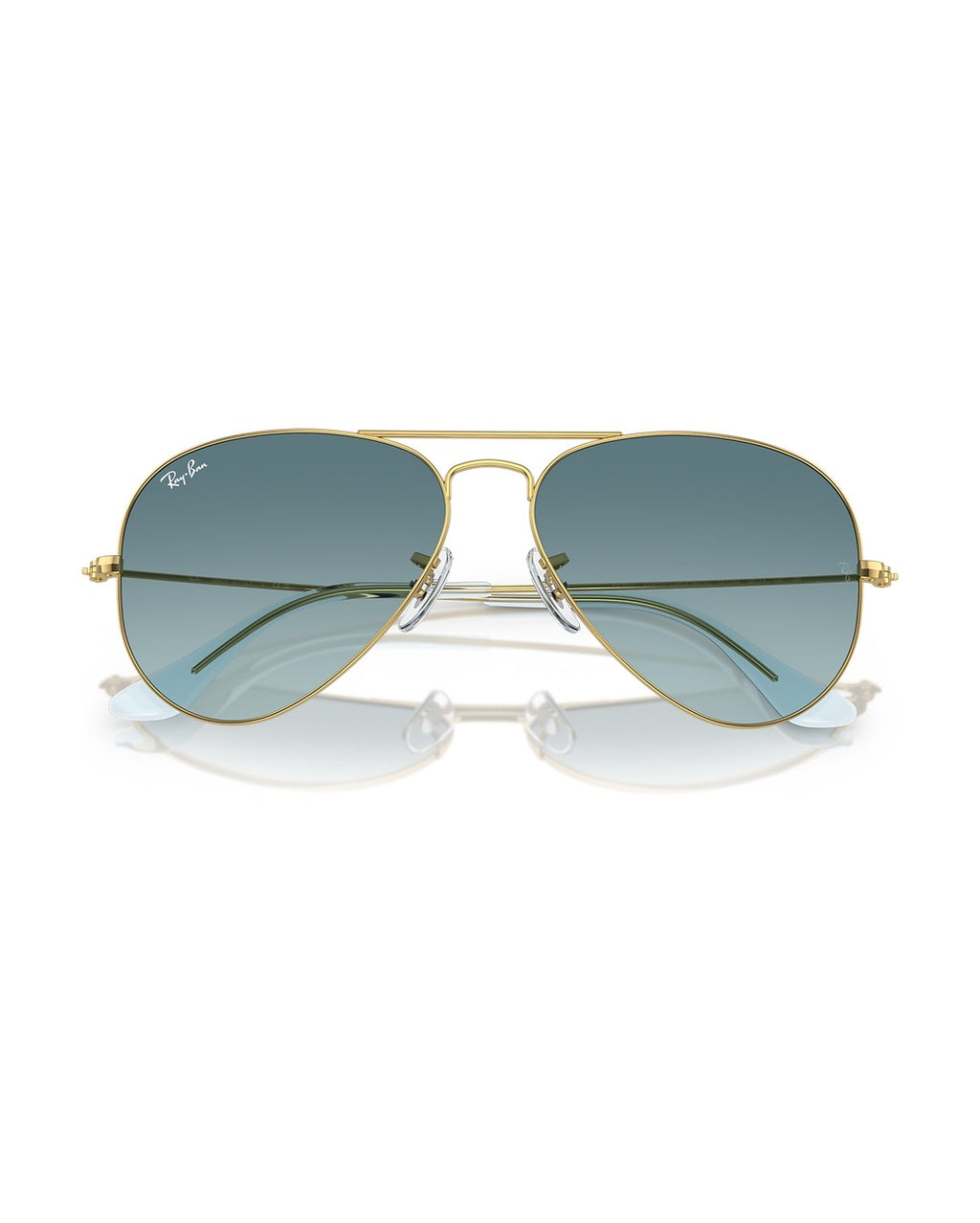 Aviator Large Metal Sunglasses - Gold/Blue - Ray-Ban