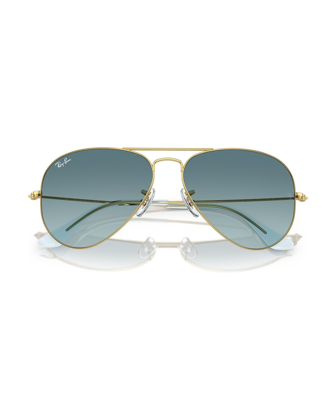 Aviator Large Metal Sunglasses - Gold/Blue - Ray-Ban