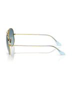 Aviator Large Metal Sunglasses - Gold/Blue - Ray-Ban