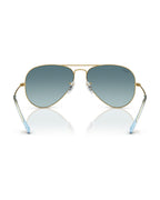 Aviator Large Metal Sunglasses - Gold/Blue - Ray-Ban