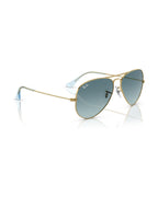 Aviator Large Metal Sunglasses - Gold/Blue - Ray-Ban
