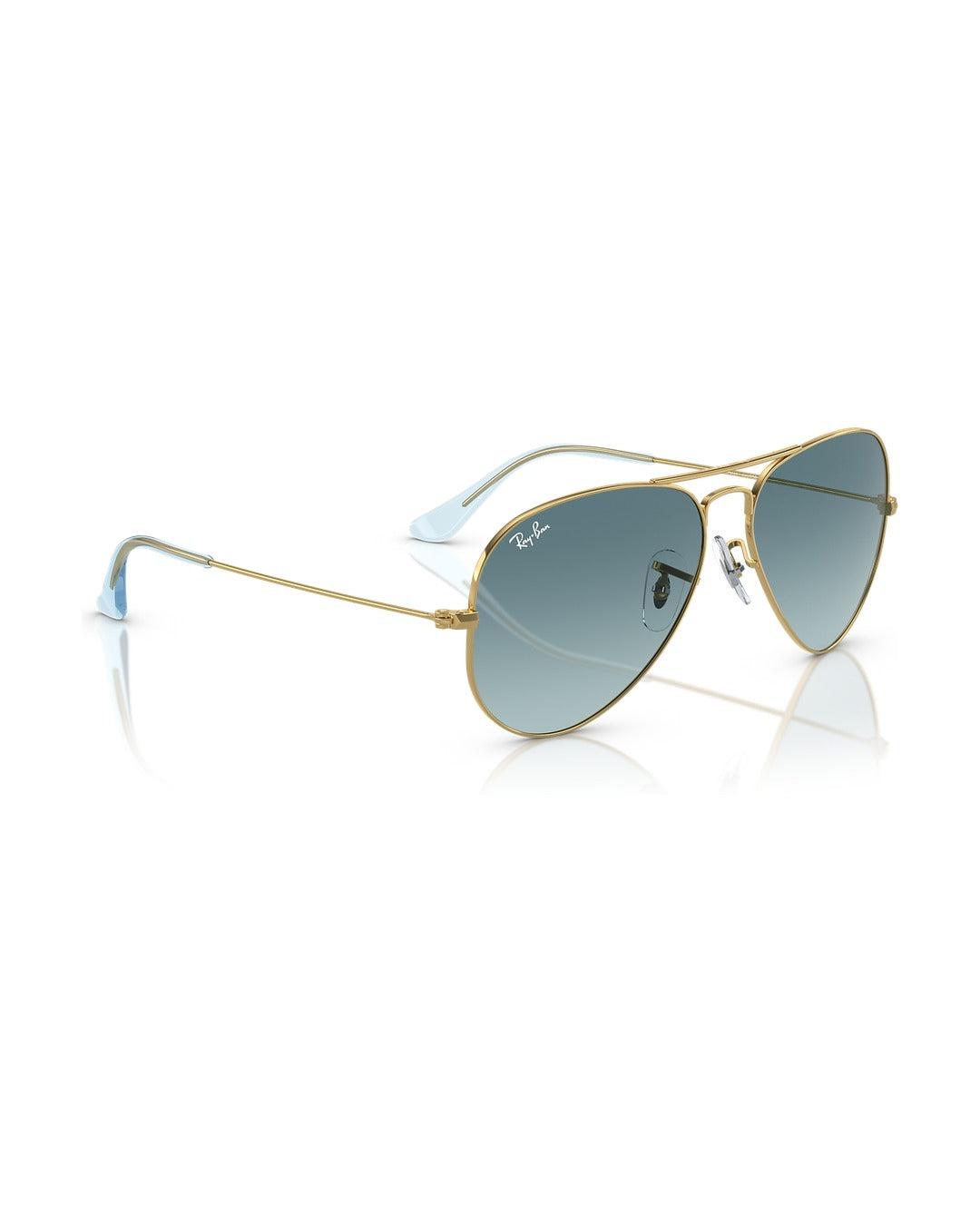 Aviator Large Metal Sunglasses - Gold/Blue - Ray-Ban