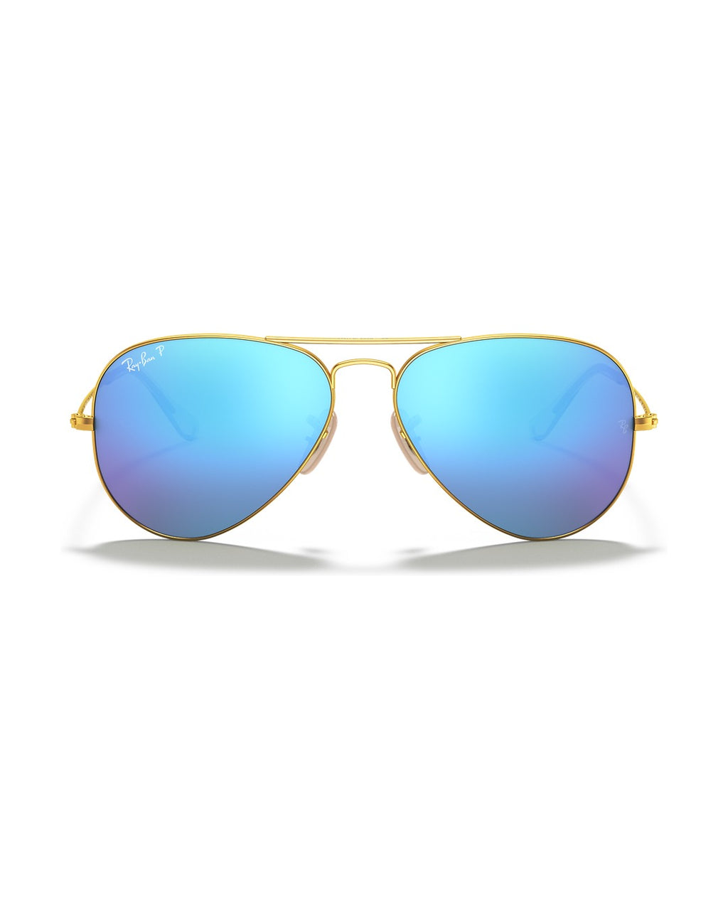 Aviator Large Metal Sunglasses - Gold/Blue Mirror - Ray-Ban