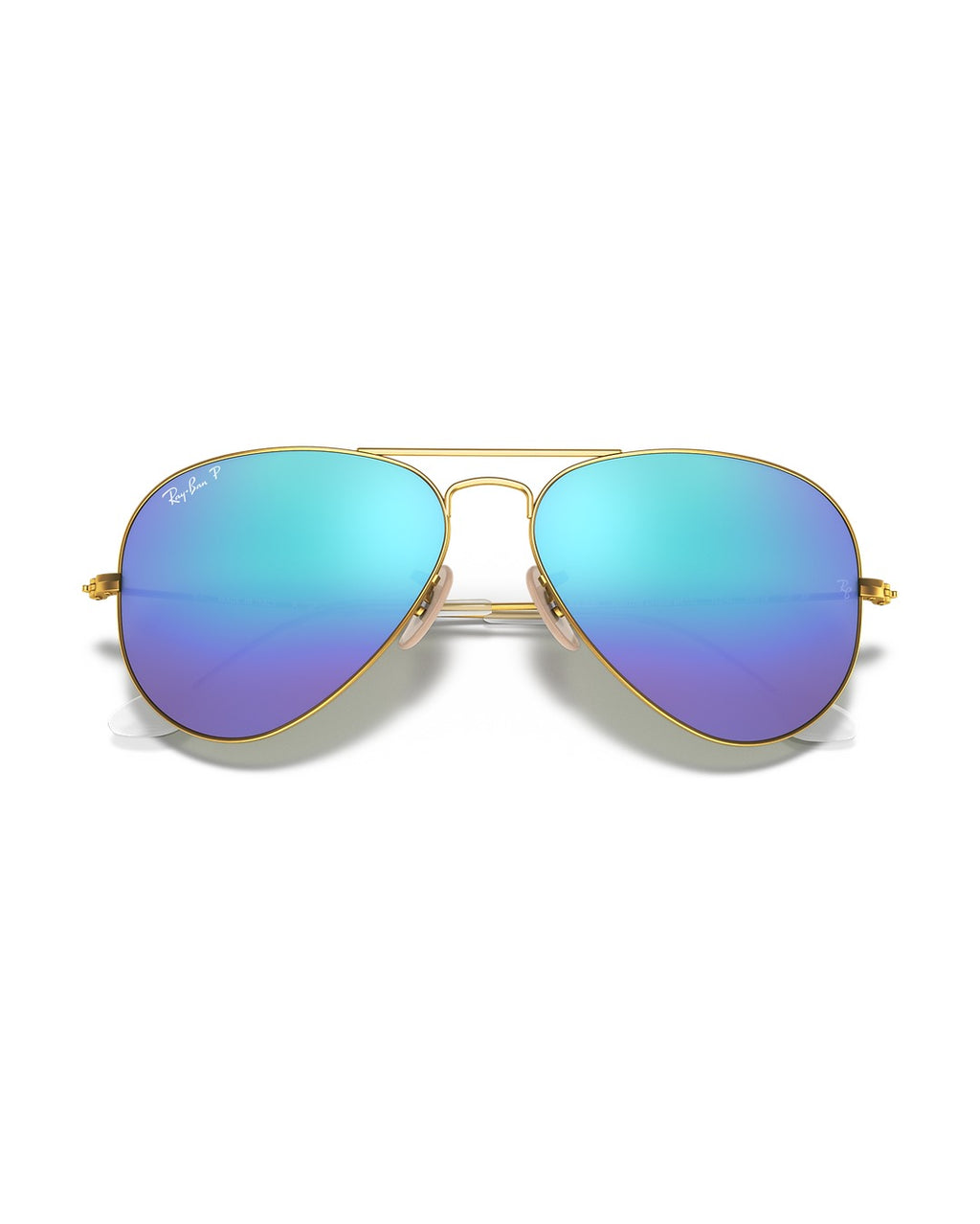Aviator Large Metal Sunglasses - Gold/Blue Mirror - Ray-Ban