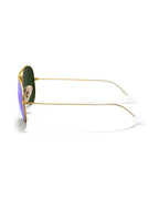 Aviator Large Metal Sunglasses - Gold/Blue Mirror - Ray-Ban