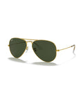 Aviator Large Metal Sunglasses - Gold/G-15 Green - Ray-Ban