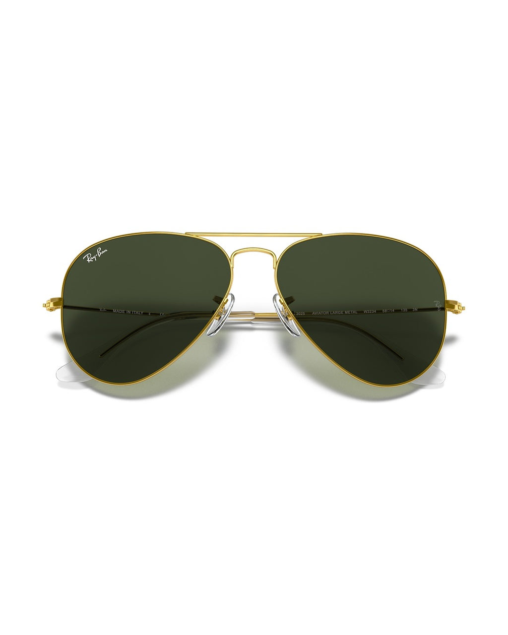 Aviator Large Metal Sunglasses - Gold/G-15 Green - Ray-Ban