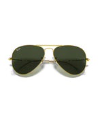 Aviator Large Metal Sunglasses - Gold/G-15 Green - Ray-Ban