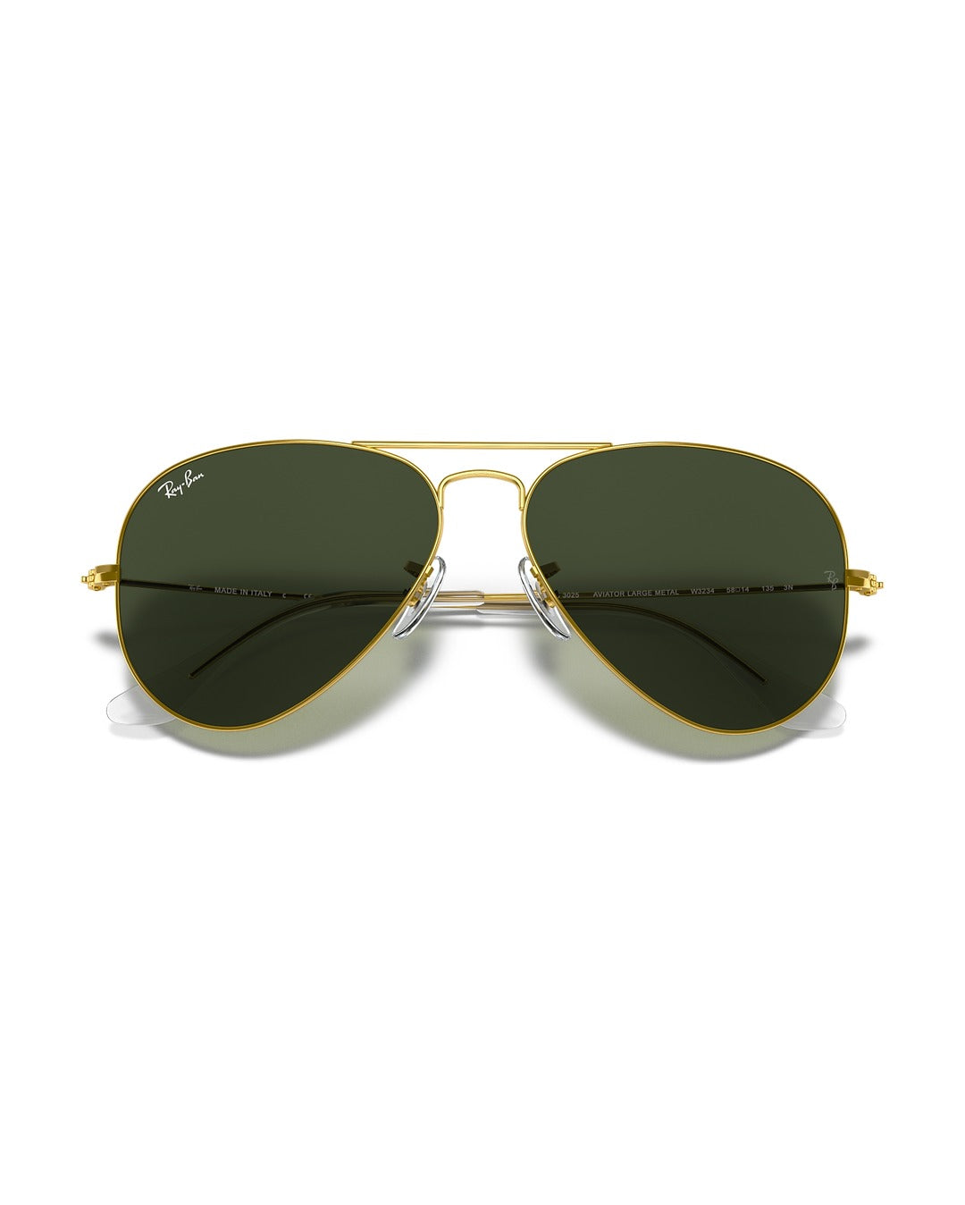 Aviator Large Metal Sunglasses - Gold/G-15 Green - Ray-Ban