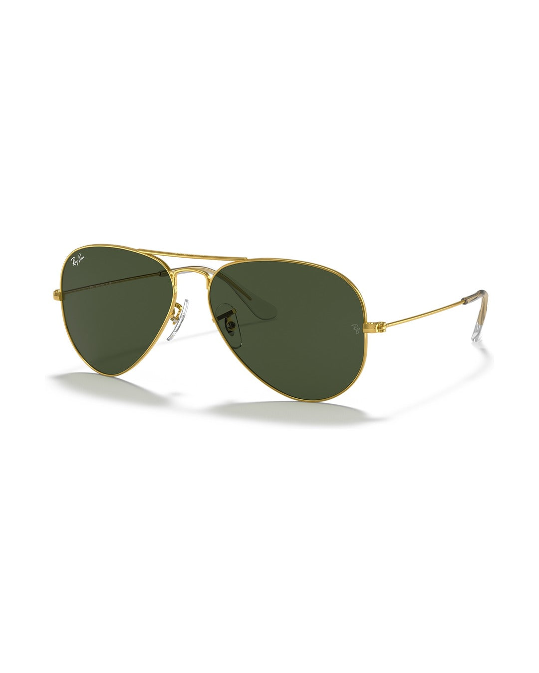 Aviator Large Metal Sunglasses - Gold/Green Classic G-15 - Ray-Ban