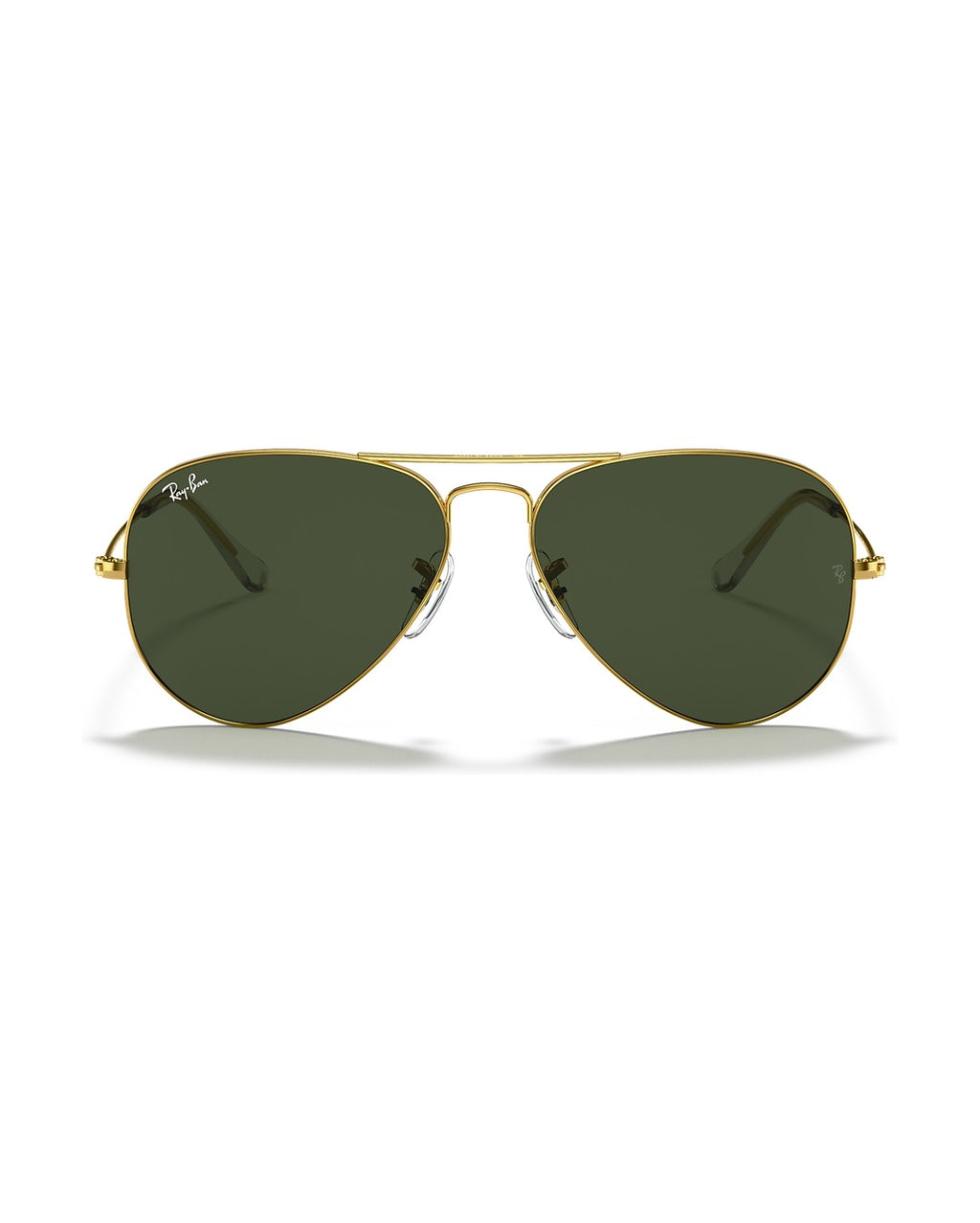 Aviator Large Metal Sunglasses - Gold/Green Classic G-15 - Ray-Ban