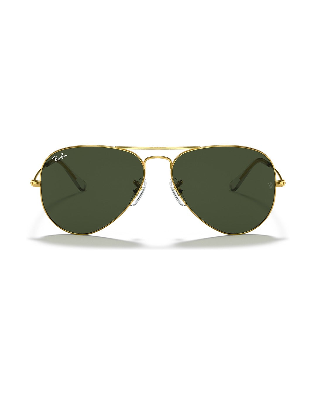 Aviator Large Metal Sunglasses - Gold/Green Classic G-15 - Ray-Ban