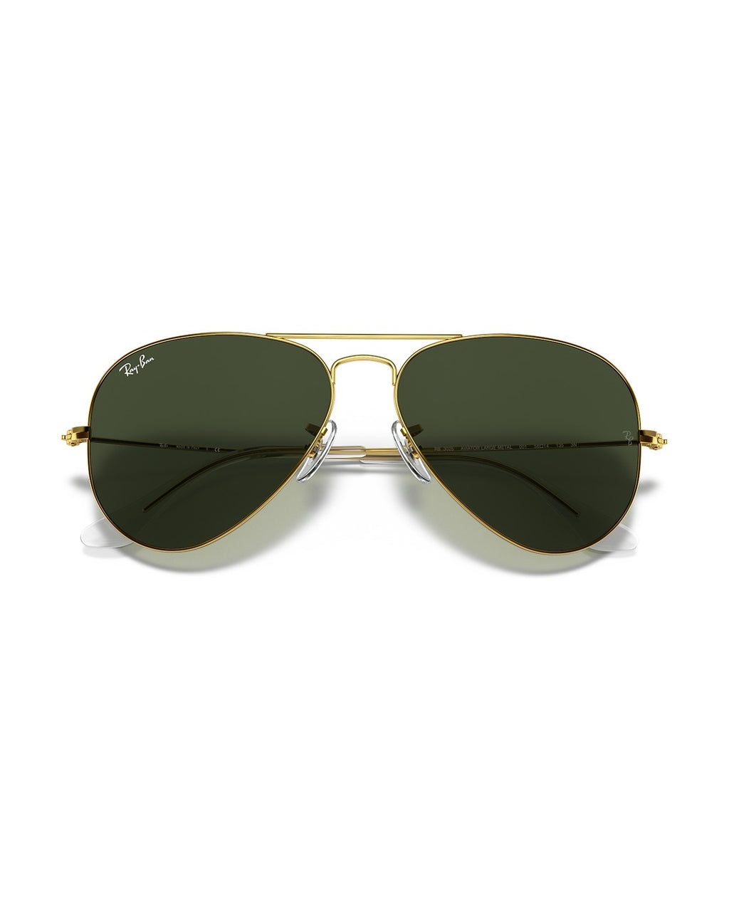 Aviator Large Metal Sunglasses - Gold/Green Classic G-15 - Ray-Ban