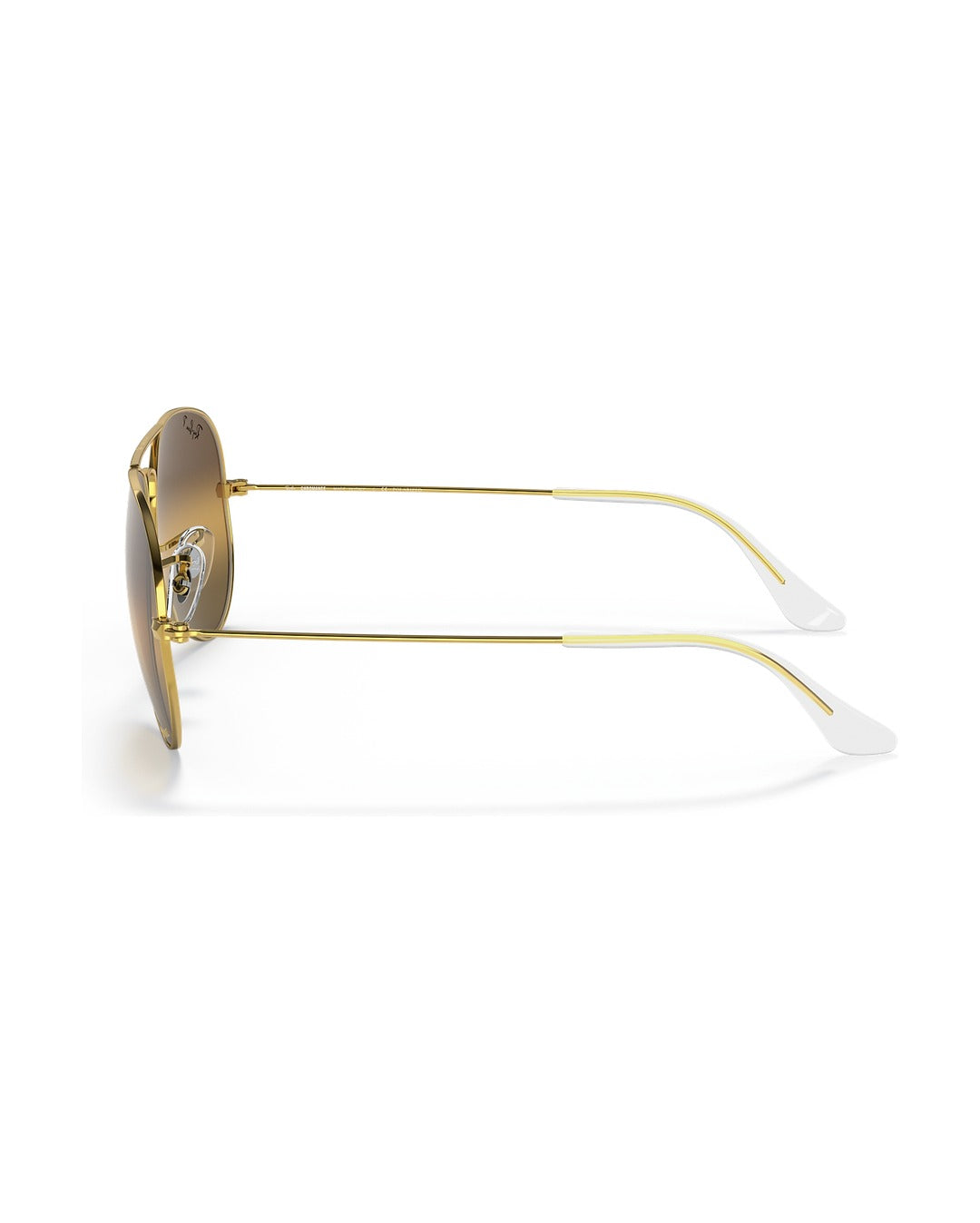 Aviator Large Metal Sunglasses - Gold/Silver & Brown Polarised+ - Ray-Ban