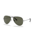 Aviator Large Metal Sunglasses - Grey/G-15 Green - Ray-Ban