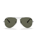 Aviator Large Metal Sunglasses - Grey/G-15 Green - Ray-Ban