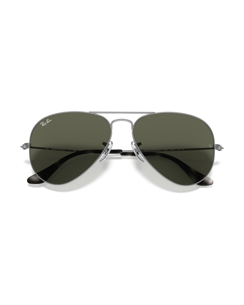 Aviator Large Metal Sunglasses - Grey/G-15 Green - Ray-Ban