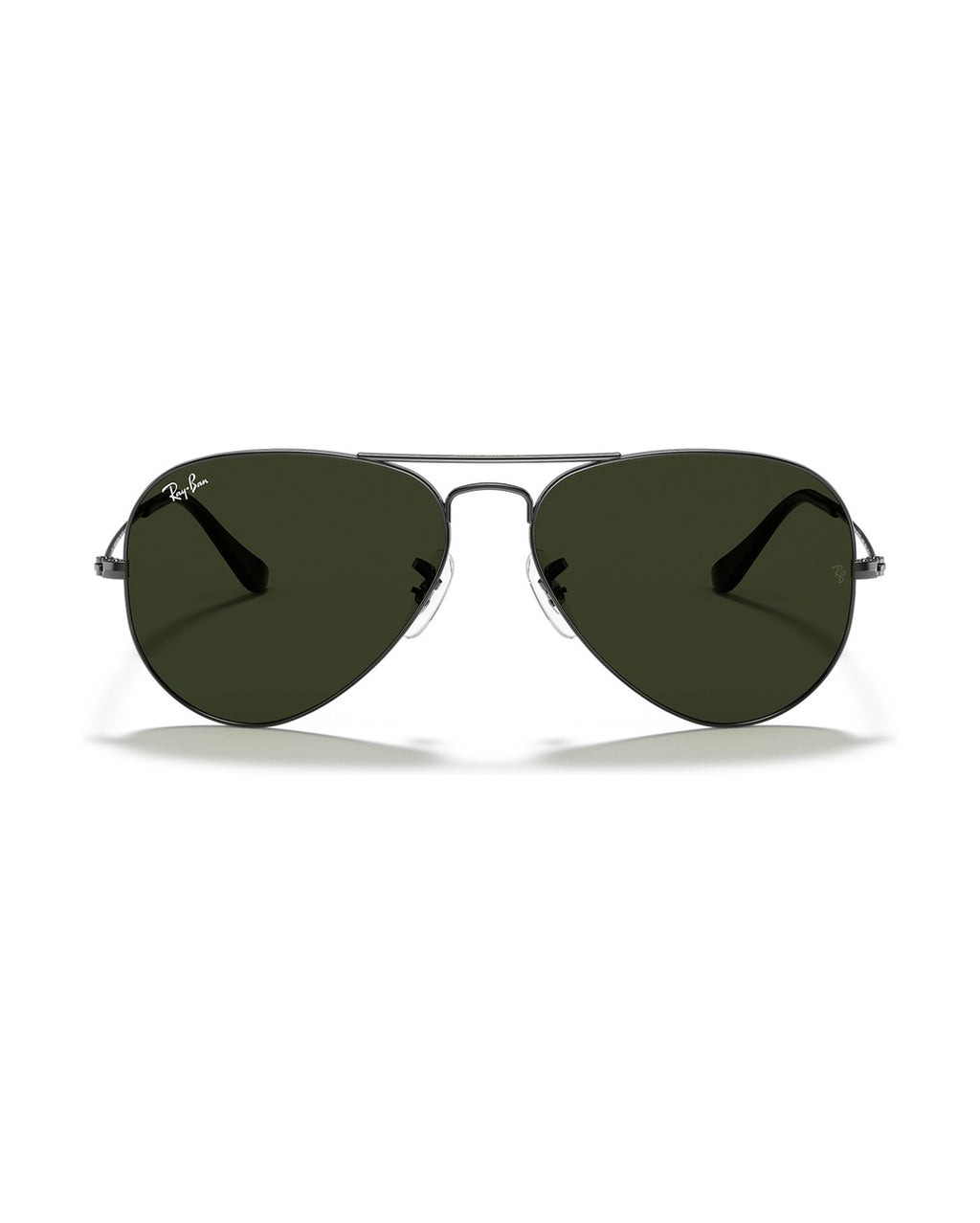 Aviator Large Metal Sunglasses - Gunmetal/G-15 Green - Ray-Ban