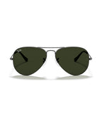 Aviator Large Metal Sunglasses - Gunmetal/G-15 Green - Ray-Ban
