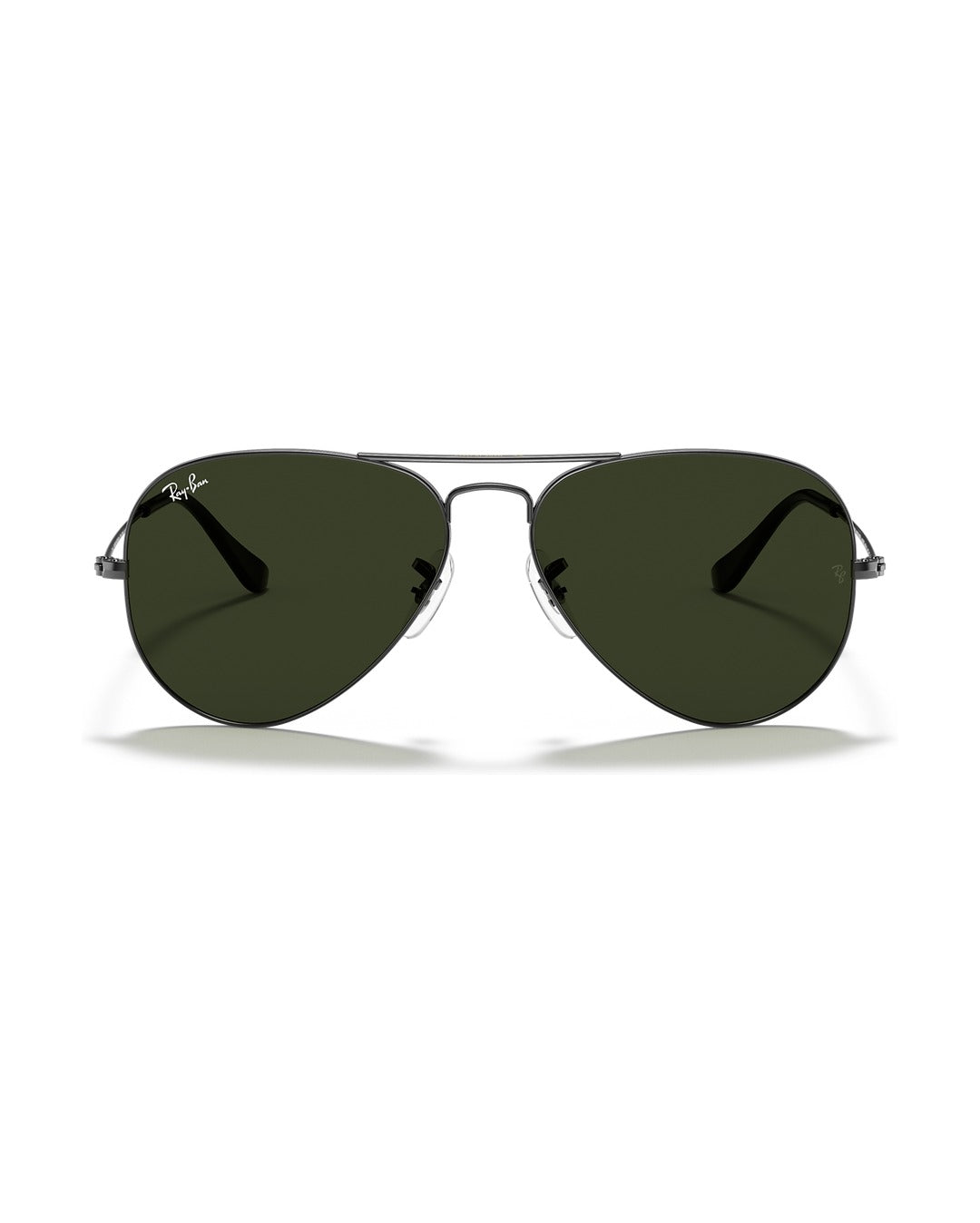 Aviator Large Metal Sunglasses - Gunmetal/G-15 Green - Ray-Ban
