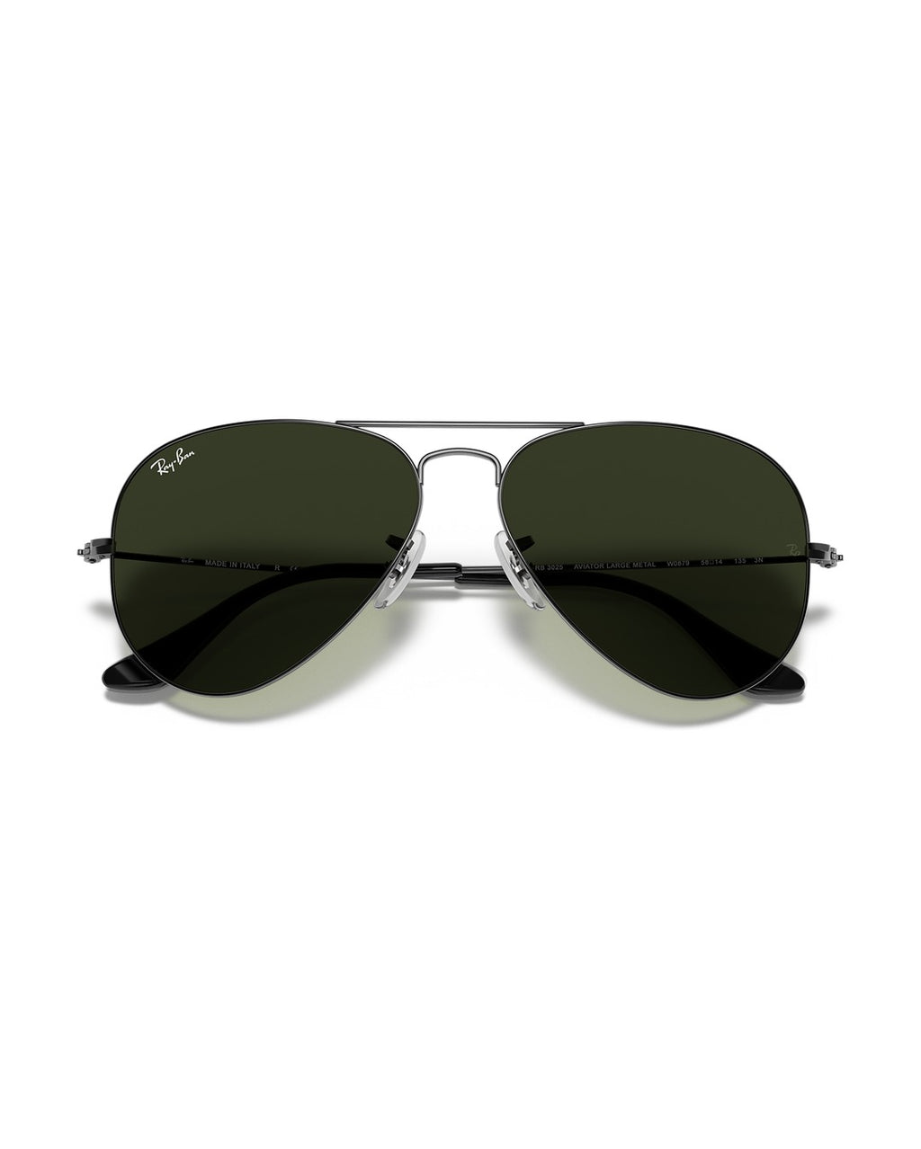 Aviator Large Metal Sunglasses - Gunmetal/G-15 Green - Ray-Ban