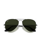 Aviator Large Metal Sunglasses - Gunmetal/G-15 Green - Ray-Ban