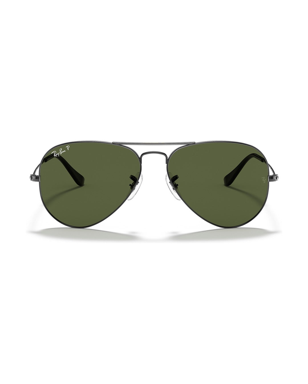 Aviator Large Metal Sunglasses - Gunmetal/G-15 Green Polarised - Ray-Ban