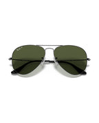 Aviator Large Metal Sunglasses - Gunmetal/G-15 Green Polarised - Ray-Ban
