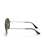 Aviator Large Metal Sunglasses - Gunmetal/G-15 Green Polarised - Ray-Ban