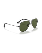 Aviator Large Metal Sunglasses - Gunmetal/G-15 Green Polarised - Ray-Ban