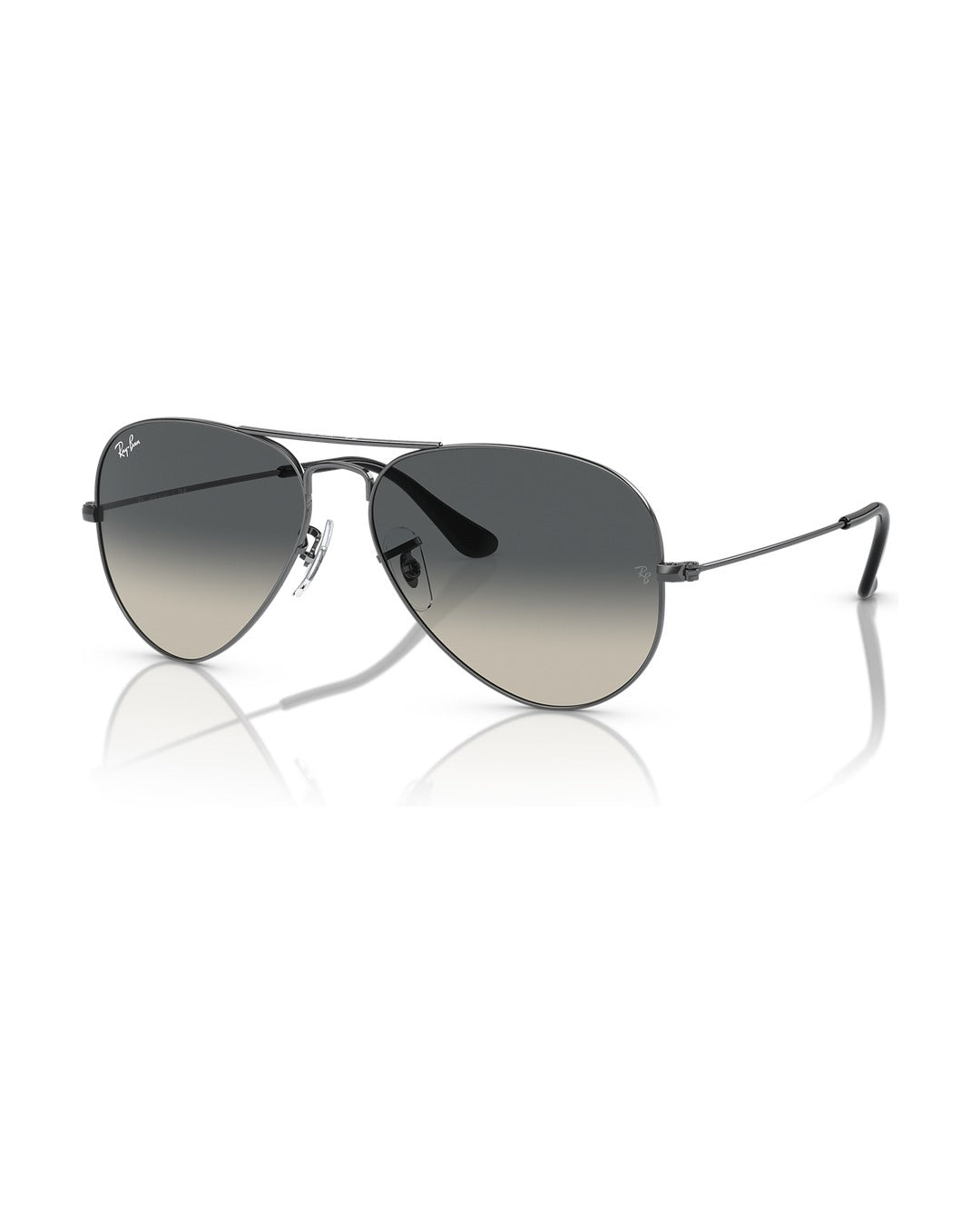 Aviator Large Metal Sunglasses - Gunmetal/Grey - Ray-Ban