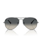 Aviator Large Metal Sunglasses - Gunmetal/Grey - Ray-Ban