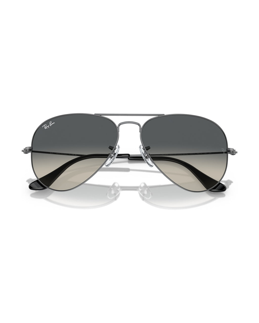 Aviator Large Metal Sunglasses - Gunmetal/Grey - Ray-Ban