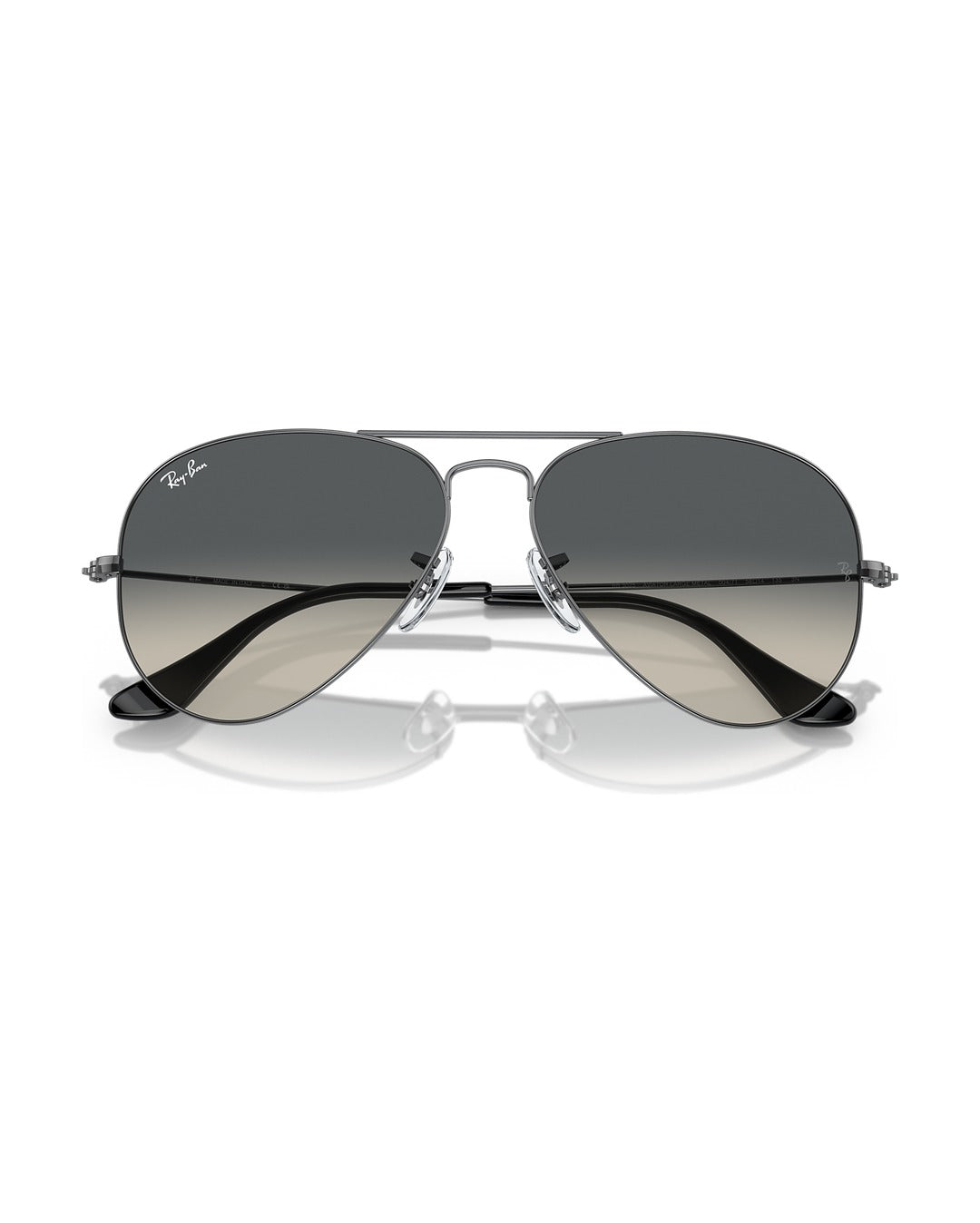 Aviator Large Metal Sunglasses - Gunmetal/Grey - Ray-Ban