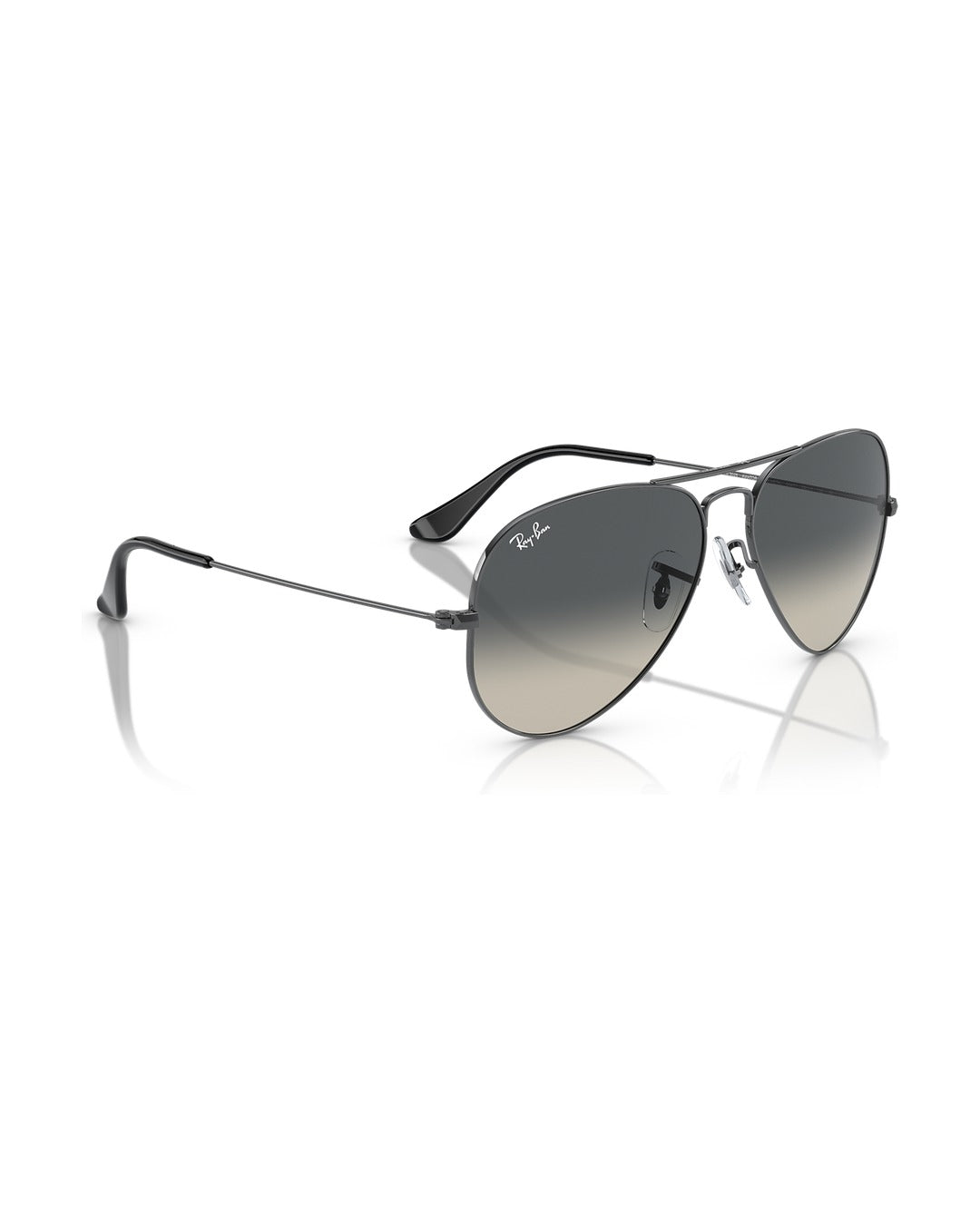Aviator Large Metal Sunglasses - Gunmetal/Grey - Ray-Ban