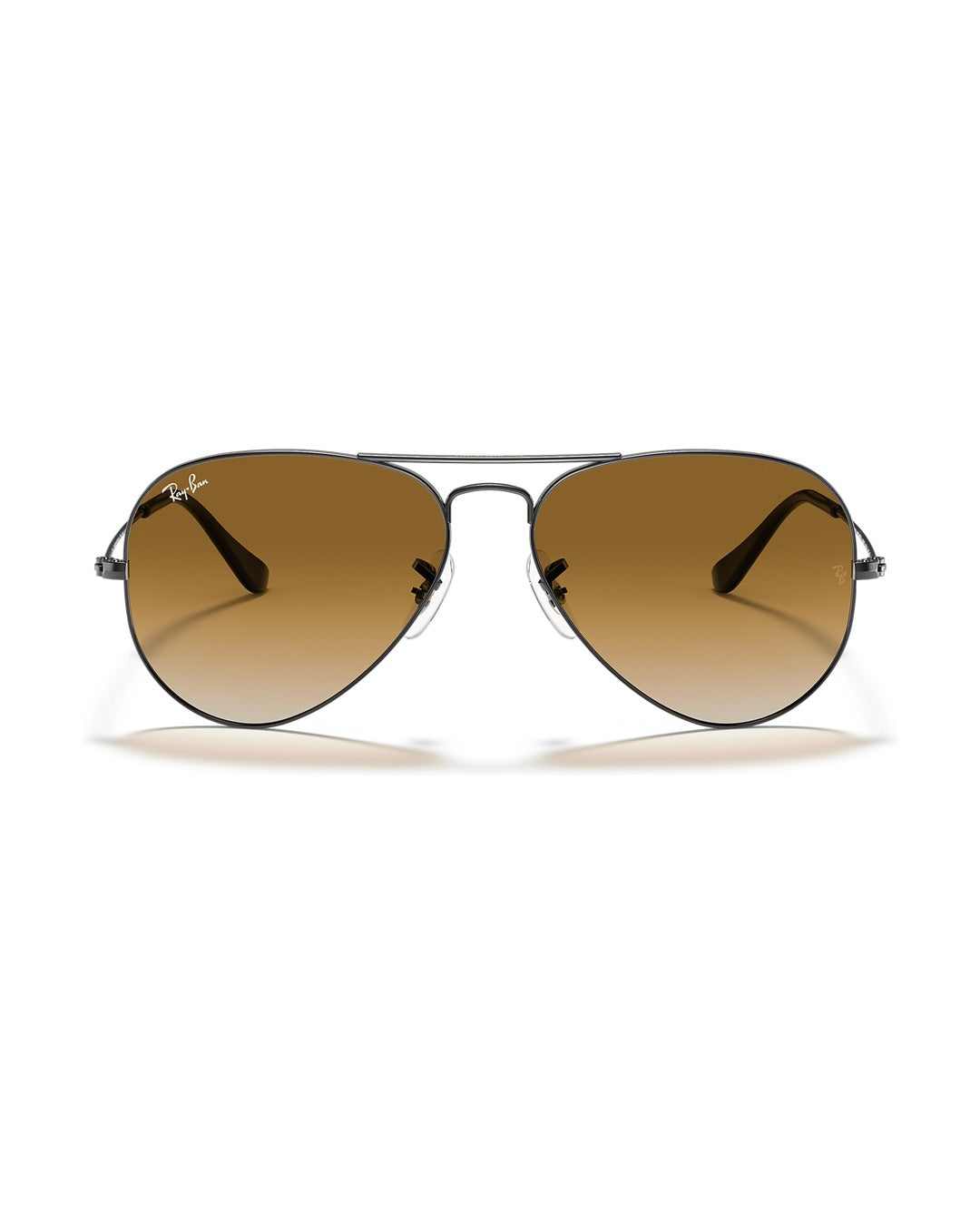 Aviator Large Metal Sunglasses - Gunmetal/Light Brown Gradient - Ray-Ban